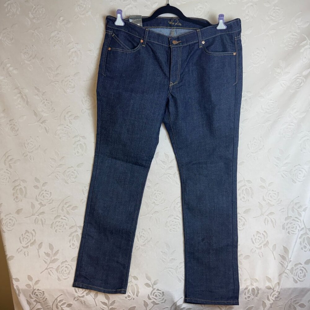 Old Navy Womens The Diva Skinny Stretch Jeans 16 Regular Dark Wash Lowest Rise - Picture 5 of 7